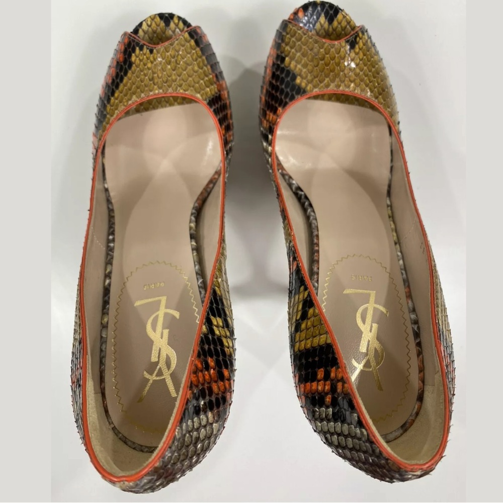 Yves Saint Laurent Palais Python Platform Pump 8.5 - image 8